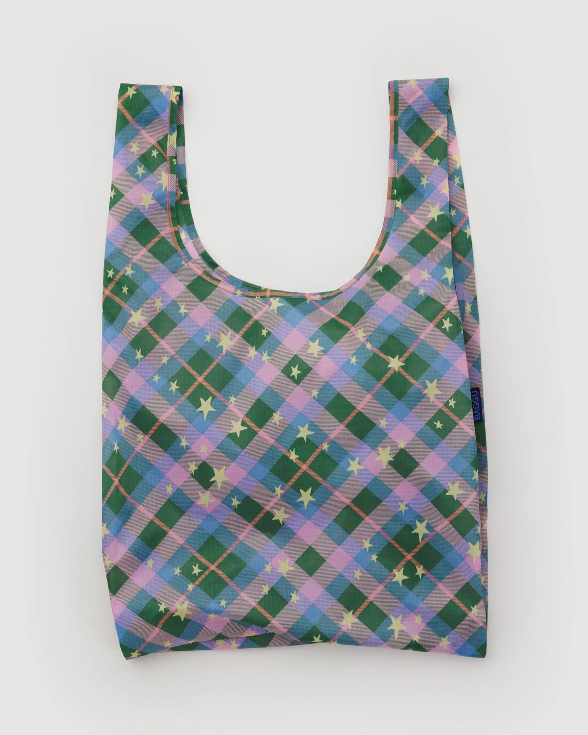 Standard Baggu | green star plaid