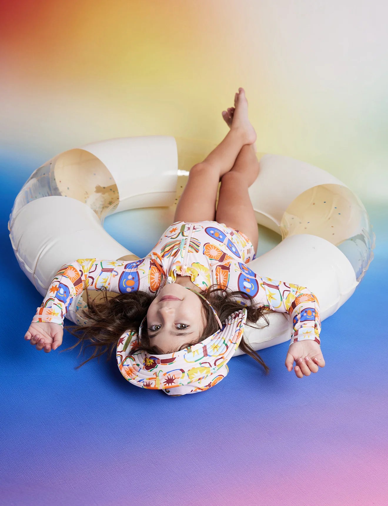 Long Sleeve Zip Bather / Flutterby | kids