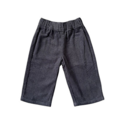 Organic Everyday Cord Pants - Charcoal