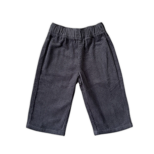 Organic Everyday Cord Pants - Charcoal
