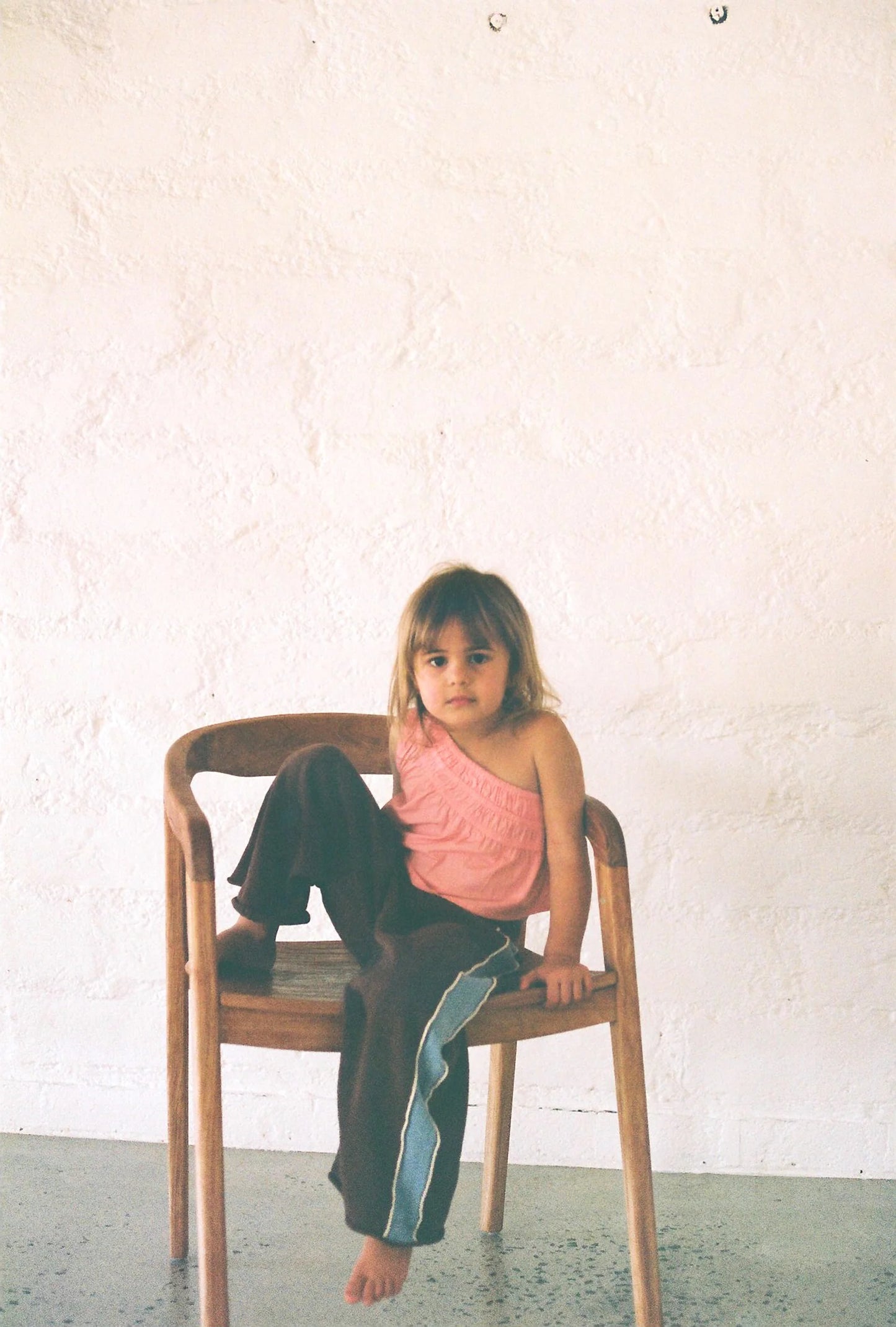Lightweight knit pants | choc contrast