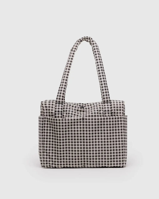 Small cloud carry on | black and white gingham