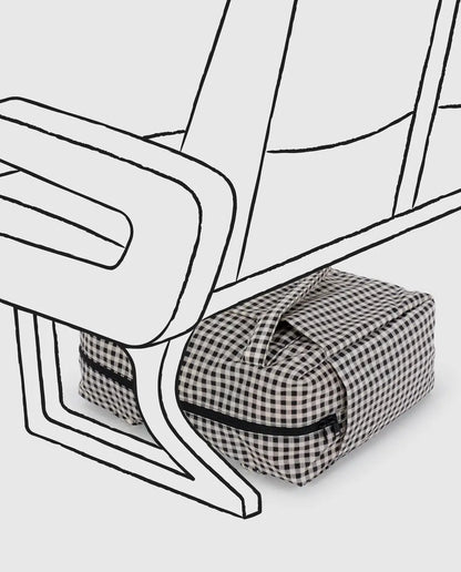 Small cloud carry on | black and white gingham