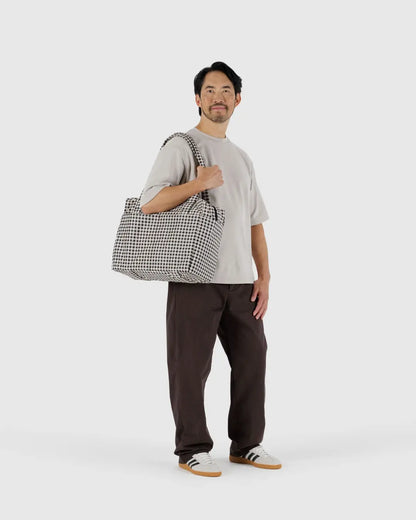Small cloud carry on | black and white gingham
