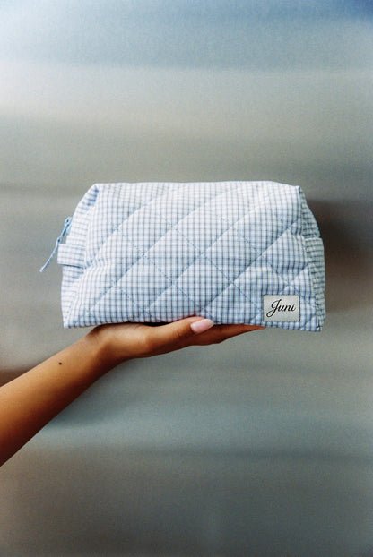 The Essentials Pouch | Blue Check