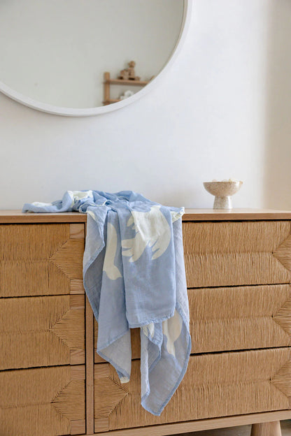 bamboo swaddle - dove