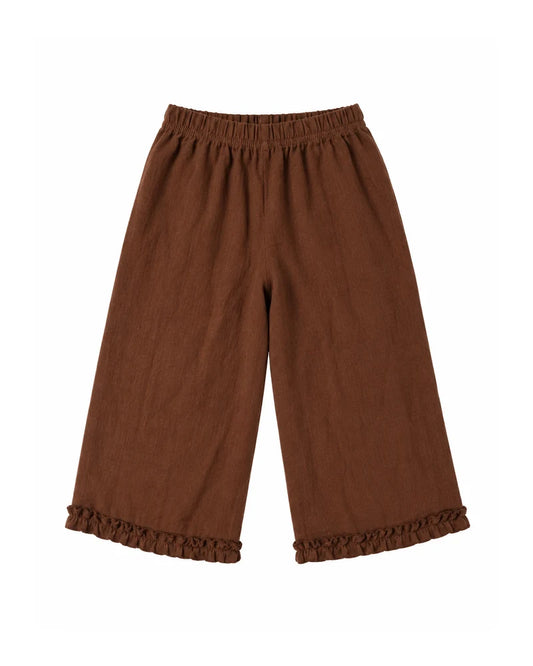 Girls Frill Pant  |  Rust