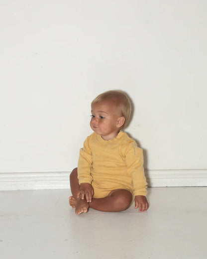 LONG SLEEVE BABY BODY | BUTTER