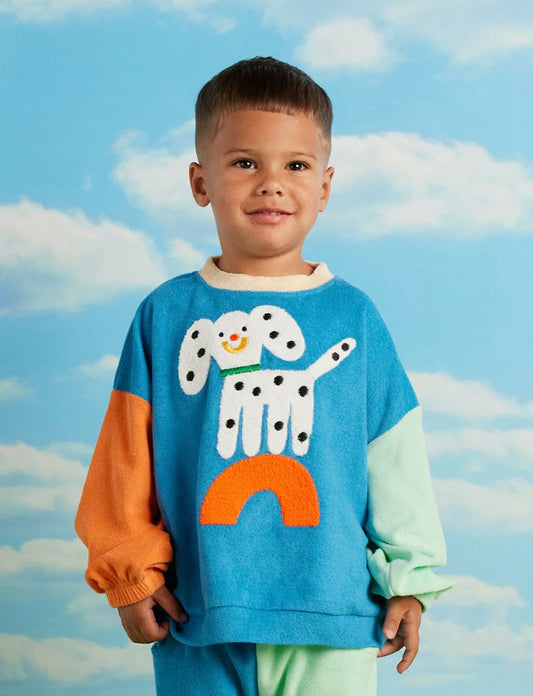 Puppy park terry sweater
