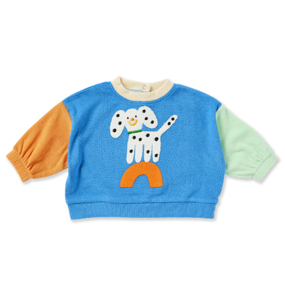Puppy park terry sweater