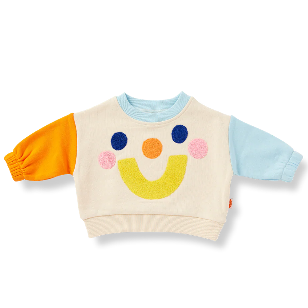 Cream smiley sweater